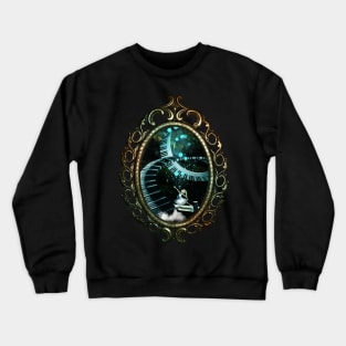 Awesome fantasy piano in a cave with dancing ballet Crewneck Sweatshirt